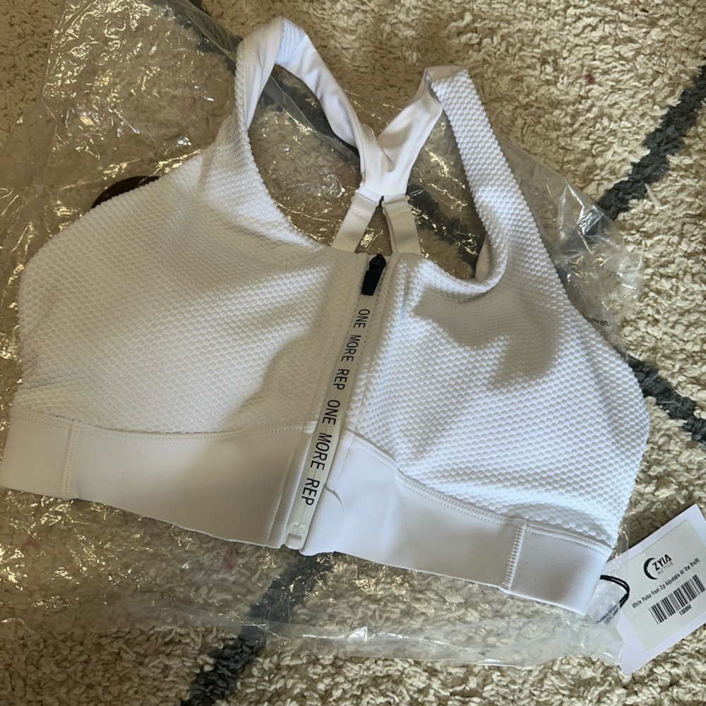 ZYIA White Sports Bra